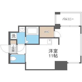 ドゥーエ南堀江【11階】の間取り