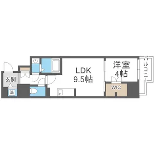 ドゥーエ南堀江【5階】の間取り