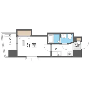 LUXE難波EAST【8階】の間取り
