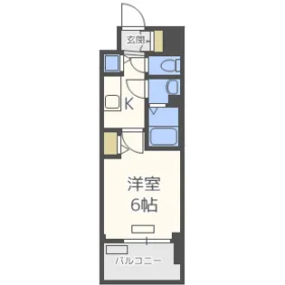 プレサンス野田阪神駅前ザ・プレミアム【5階】の間取り