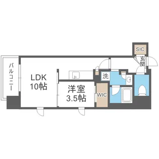 シーズンフラッツ新大阪【3階】の間取り