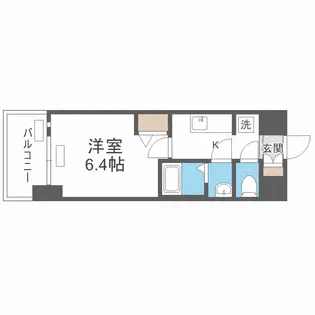プレサンス堺筋本町エグゼブラン【14階】の間取り