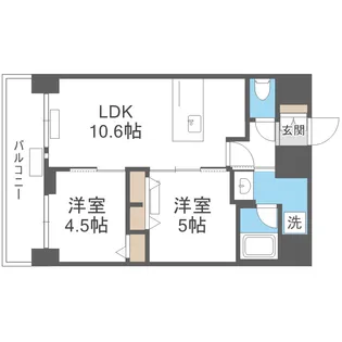 プレサンス大阪福島シエル【12階】の間取り
