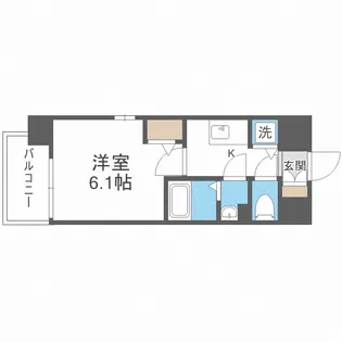 エスリードレジデンス大阪福島イースト【2階】の間取り