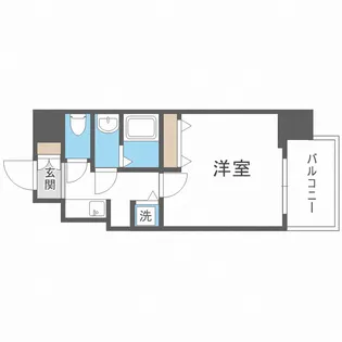 S-RESIDENCE緑橋駅前【11階】の間取り