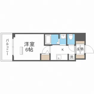 エステムコート難波サウスプレイスⅦ リアン【3階】の間取り