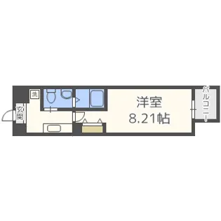 ウインズコート新大阪【6階】の間取り