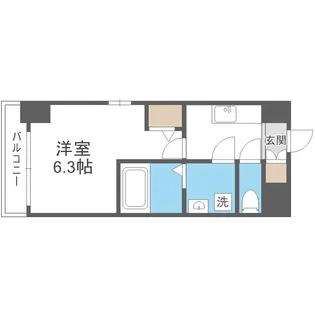 エスリードレジデンス東三国デュオ【4階】の間取り