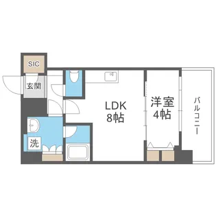 スプランディッドⅦ【10階】の間取り