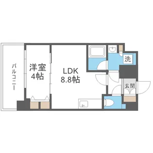スプランディッドⅦ【9階】の間取り