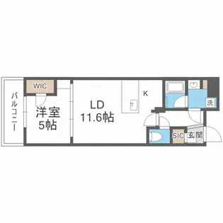 アーバネックス梅田中崎町【10階】の間取り