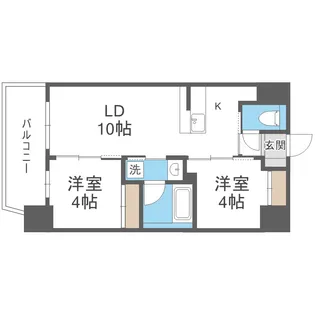 セレニテフラン新大阪【10階】の間取り