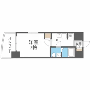 セレニテ桜川駅前プリエ【13階】の間取り