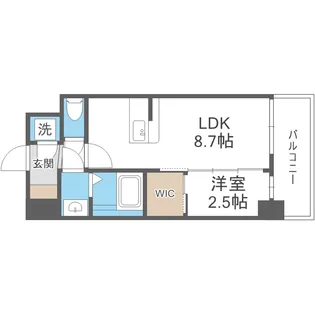 セレニテ新大阪グランデ ミリュー【9階】の間取り
