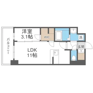 リヴェント福島野田【7階】の間取り