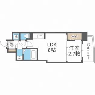 プラディオ新深江【5階】の間取り