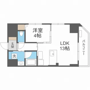 Wave on Horie Tower【13階】の間取り