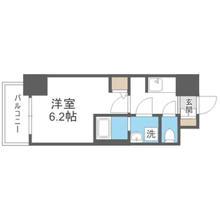 S-RESIDENCE南堀江【4階】の間取り