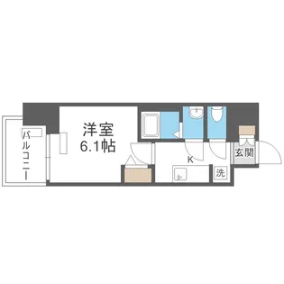 プレサンス大正フレンジ【5階】の間取り