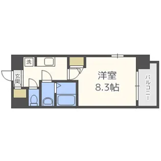 リッツ新大阪【12階】の間取り