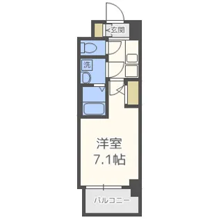 オーキッドレジデンス新大阪【3階】の間取り