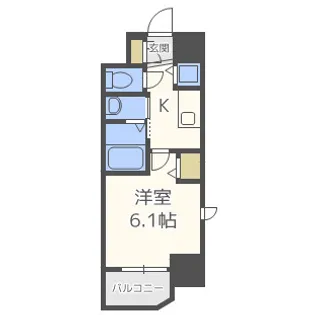 Live Casa本町【11階】の間取り