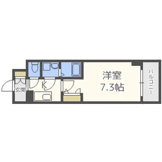 エスリード本町レジデンス【9階】の間取り