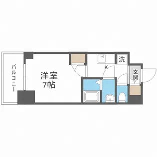 WORVE大阪本町【8階】の間取り