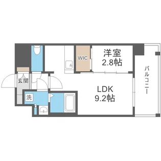 シャテーニュ上本町【2階】の間取り