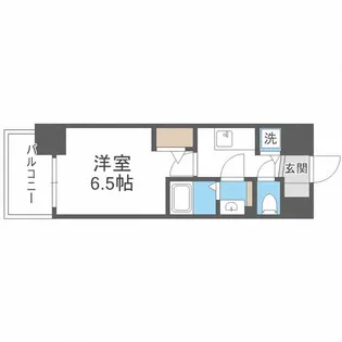 アドバンス天王寺南パキラ【6階】の間取り