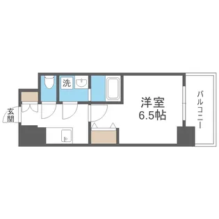 ワールドアイ難波City Gate【3階】の間取り