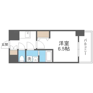 ワールドアイ難波City Gate【3階】の間取り