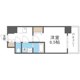 ワールドアイ難波City Gate【6階】の間取り