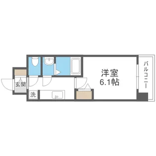 プレサンス難波デヴァンテ【4階】の間取り