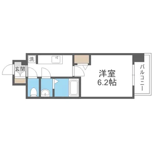 プレサンス難波デヴァンテ【4階】の間取り