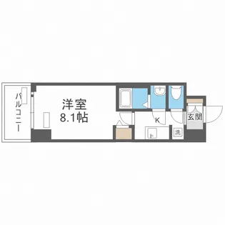 プレサンス谷町九丁目駅前【11階】の間取り