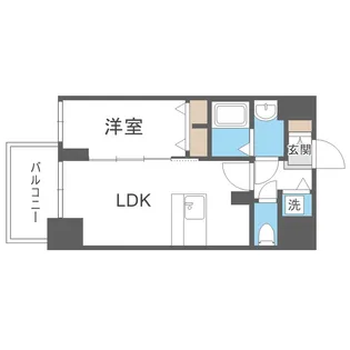 ソルテラスOSAKA塚本【2階】の間取り