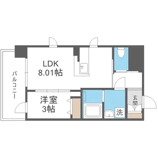 Live Flat塚本新北野【3階】の間取り