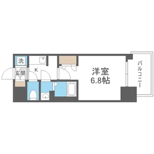 S-RESIDENCE上新庄ascent【5階】の間取り