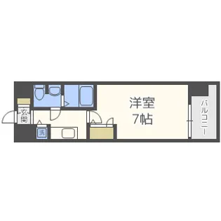 エスリード大阪城公園【7階】の間取り