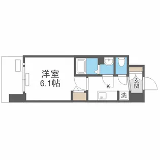 プレサンス大国町ブライス【7階】の間取り