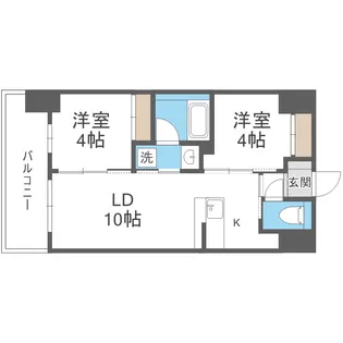 セレニテフラン新大阪【8階】の間取り