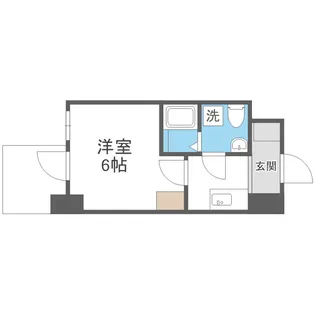 セレニテフラン新大阪【6階】の間取り