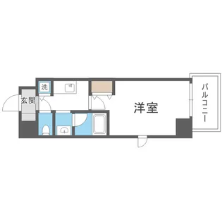 ブロード塚本駅前レジデンス【4階】の間取り
