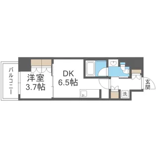 ザ・パークハビオ塚本【10階】の間取り