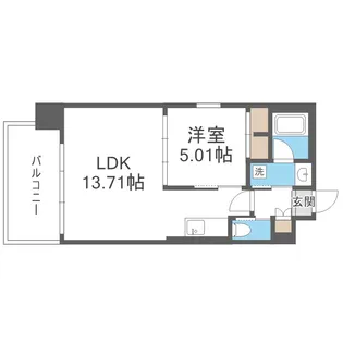 プレジオ三国ASIAN【2階】の間取り