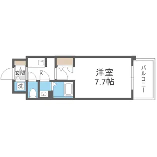 S-RESIDENCE難波大国町domina【3階】の間取り