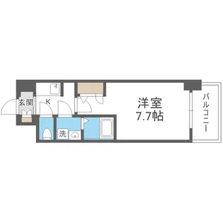 S-RESIDENCE難波大国町domina【5階】の間取り