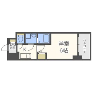 エスリード新福島【4階】の間取り