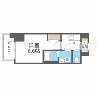 レジュールアッシュアーバンイール【6階】の間取り